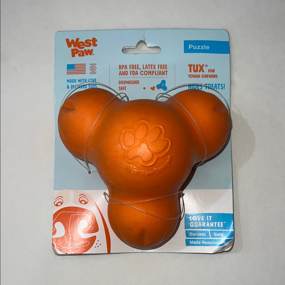 Tux Orange Dog Puzzle Toy